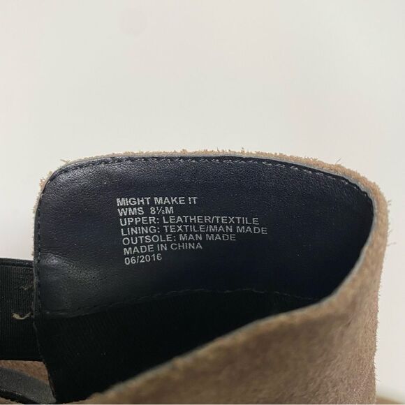 Kenneth Cole Reaction "Might Make It" Leather Ankle Booties Women's Size 8.5 - Picture 4 of 15